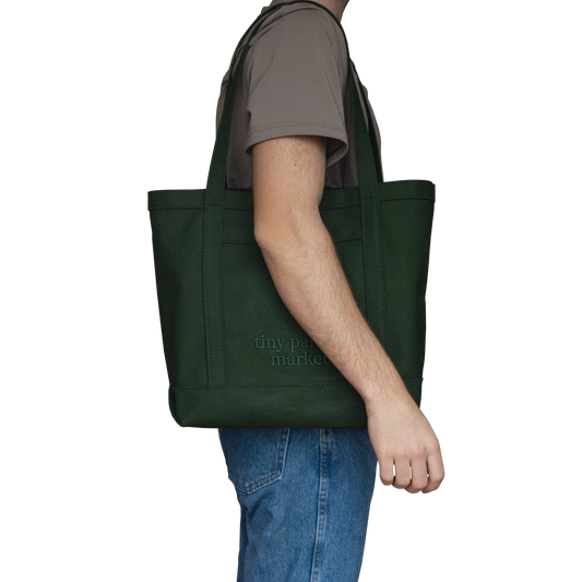 market tote 02 - hunter green